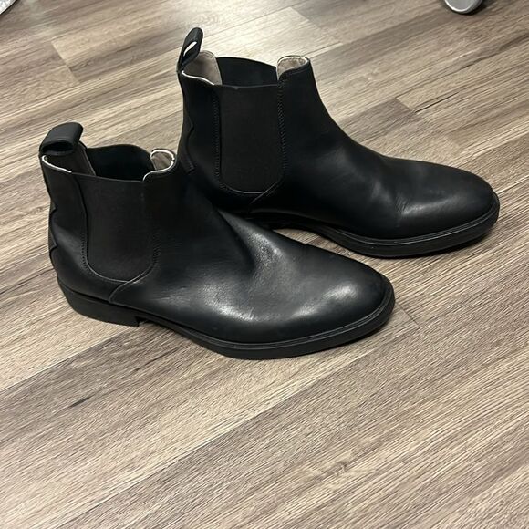 All Saints Creed Leather Chelsea Boots Black Leather EU 44 US 11 All Saints Creed Leather Chelsea Boots Black Leather EU 44 US 11 main image 3